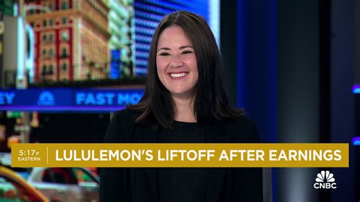 8.7K views · 155 reactions | $LULU stretching higher after earnings! @FonrougeGab joins the 'Fast' desk with details from the quarter and if the company should fear revenge of denim. | CNBC Fast Money | Facebook