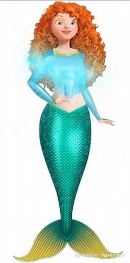 Merida mermaid transformation video #1
