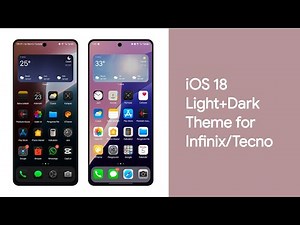 Tema IOS 18 Dark (+Light) untuk Infinix/Tecno | IOS 18 Dark (+Light) Theme Infinix/Tecno