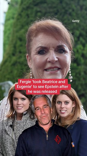 Read the full story above. According to new bombshell emails, Sarah Ferguson ‘took Beatrice and Eugenie’ to see Jeffrey Epstein after the paedo was released from prison. #sarahferguson #epstein #princessbeatrice #princesseugenie