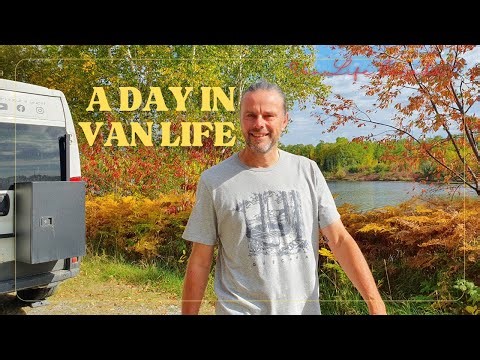 A Typical Day in Our Van | Baking Sourdough, Lake Bath & Van Life Cooking