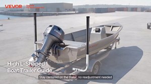 VEVOR Boat Trailer Guide, 16.7"- 60″ Adjustable Design Trailer Guide Poles, 2PCS Trailer Guide-Ons for Ski Boat, Fishing Boat or Sailboat Trailer