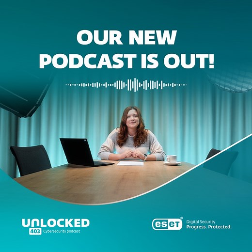 🔒 Knowledge is your best defense and we´ve got you covered! Put on your digital armor and tune in to our new podcast on YouTube, and Spotify – Unlock the secrets to a safer online world! 🎙️🔐 Don't just stay secure, stay savvy and enjoy the full episode: 🎧 Spotify: http://bit.ly/Unlocked403_ep1 ▶️ YouTube https://bit.ly/3OD5XSS #ESET does not only protect you with award-winning technology but equips you with the know-how to outsmart cyber threats. 🛡️ #Unlocked403 #CybersecurityPodcast #Digit