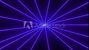 Neon lines loops background animation. Abstract background of flowing neon lines moving endlessly in a circular path