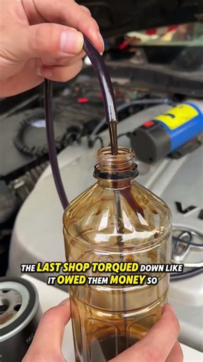 Still changing oil the messy way?Jack up the car. Crawl underneath. Remove the drain plug.