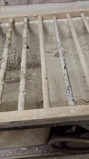 Cleaning the slip table! #ceramicshop #mysterymolds #mysterymold #ceramics #slipcasting #ceramicstudio #sedaliamo #theartroomsedaliamo #slipcast #smallbusiness #ceramicsoftiktok