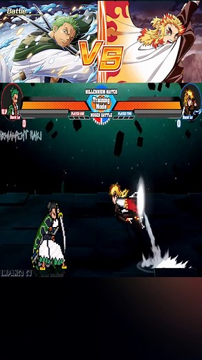 1K views | Zoro Vs Rengoku HD 60FPS #onepiece #onepieceanime #onepiecetheory | MUGEN X | Facebook