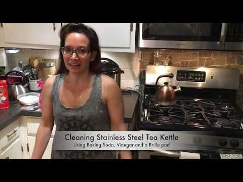 Cleaning a stainless tea pot - the natural way