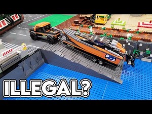 LEGO Boat Launch MOC! Illegal Building Technique?