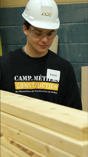 Découvre le métier de charpentier-menuisier | Camp des métiers Construction