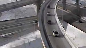 Video shows truck plunging 70 feet off Wisconsin ramp. The driver survived.
