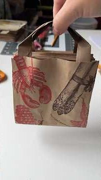 Making a book OUT OF PAPER BAGS! #crafty #paperbagbook #papercraft #junkjournal