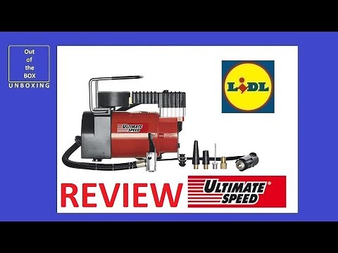 UltimateSpeed Mini Compressor UMK 10 C2 REVIEW (Lidl 10 bar 12V)