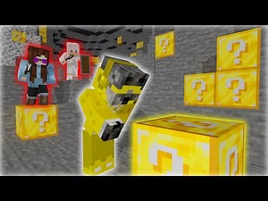 Minecraft Manhunt, But Ores Are Lucky Blocks!