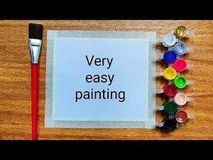 Easy Watercolor Painting for Beginners step by step tutorial, easy painting ideas