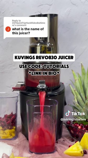 Replying to @247QuickTripHackRidesBaltimore Kuvings REVO830 juicer! #kuvings #juicer #juicingtutorials #fyp