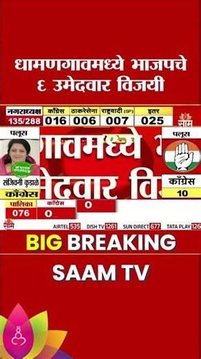 6 BJP candidates win in Dhamangaon | Dhamangaon Election