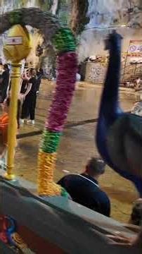 Amazing Cave Temple Tour with Peacock & Priest's Blessing! #shorts