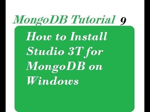 How to Install Studio 3T for MongoDB on Windows