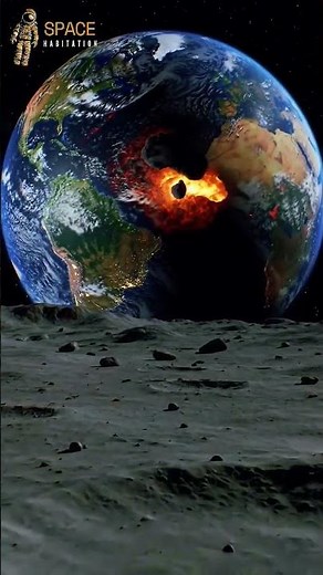 Earth's Final Moment | Explosion Seen from the Moon 🌍💣 #earth #moon #space