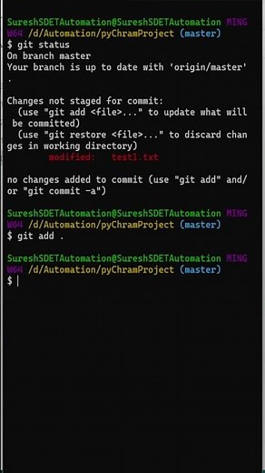 How to Add Untracked Files in Git #github #gitbash #gitbasics