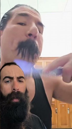 The secret to a perfect mustache in seconds #mustachetips #morningroutine