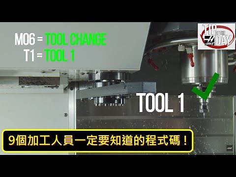 [哈斯小教室] 9個CNC加工人員一定要知道的程式碼 !!