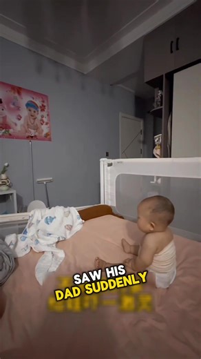 This baby's reaction while playing peekaboo with his dad | Laugh And think