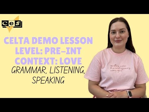 How to teach grammar, listening and speaking? | CELTA Demo Lesson | Past Continuous