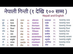 Counting Numbers in Nepali And English l गिन्ती सिकौं नेपाली र इगंलिशमा l Learn Counting Numbers