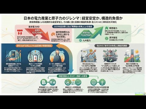 【解説】日本の電力産業：財務構造と原子力依存とは？