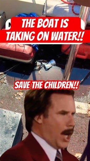 THE BOAT IS SINKING😳 #funny #meme #willferrel