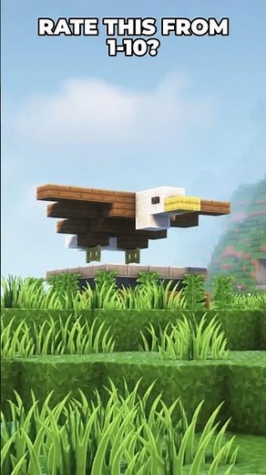 Minecraft Eagle Statue 🤓 (Montagem Miau) #shorts #minecraft
