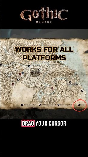 Map bug FIX for map not closing after patch 1.0.2 in Gothic Remake #gothicremake #gothic1 #mapbug