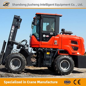 [Hot Item] Diesel Telescopic Forklift Telehandler with Forks and Buckets 4WD All Terrain Forklift