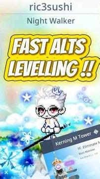 #simple #fast #altlevelling #kerningmtower #maplestorym