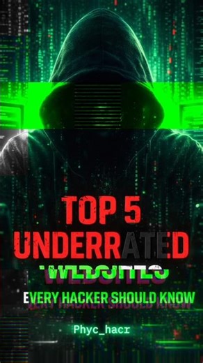 Top 5 Secret Websites Every Hacker Should Know 💻🔥