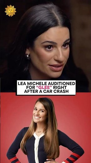 Lea Michele says she auditioned for “Glee” after a car crash #shorts