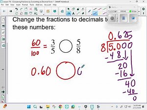Saxon Course 1 - Lesson 76 - Comparing Fractions by Converting to Decimal Form