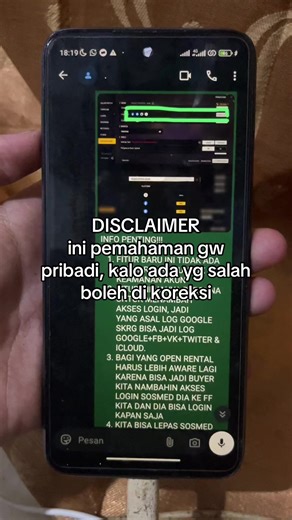 Fitur Terbaru Manajemen Login Free Fire