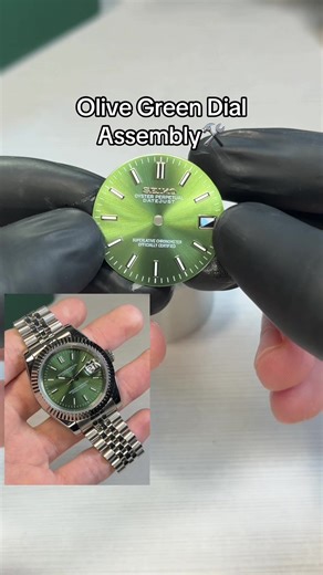 Olive Green Dial Assembly for Custom Watches