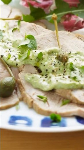 Vitello tonnato, sauce cresson et câpres | Recette gourmande ✅