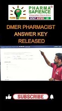 DMER Pharmacist Answer Key 2025 Released | Check Now & Calculate Your Score | DMER Exam Update