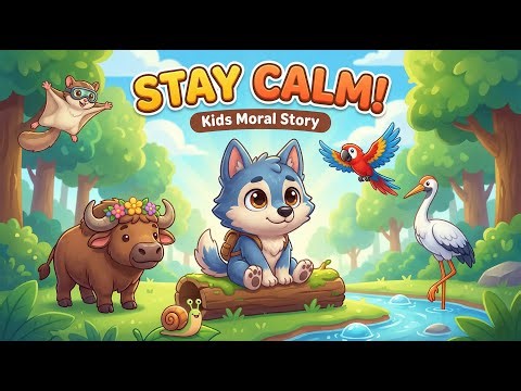 The Little Wolf Learns Self-Control 🐺 | Moral Story for Kids