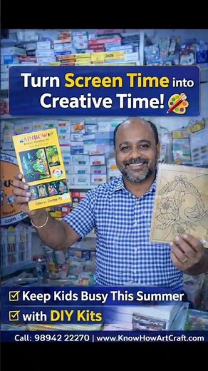 Make This Summer Creative for Kids DIY emboss painting Kits glass painting kit Every Kid Will Love
