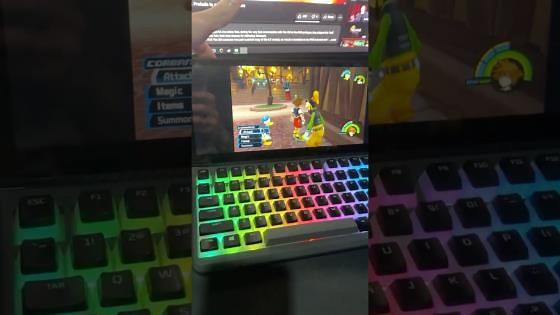 Yes, someone played Kingdom Hearts on a keyboard