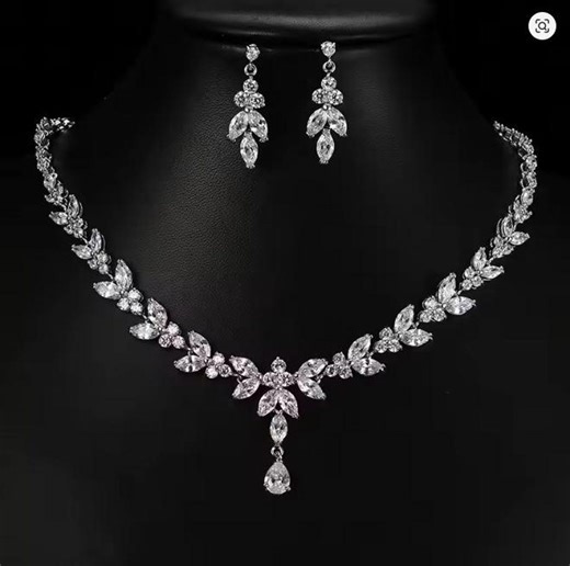 Pearl Bridal Necklace Set Pearl Wedding Jewelry Rose Gold Pearl Necklace Pearl Bridal Necklace Set Pearl Bridesmaid Jewelry Set - Etsy