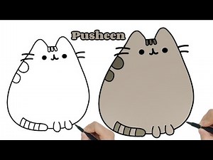 How to Draw Pusheen from Pusheen The Cat Step by Step