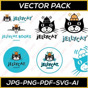 Cute Cat Face Vector Pack | Cartoon Cat Logo Svg Png Pdf Ai | Adorable Animal Icon Clipart Bundle - Etsy
