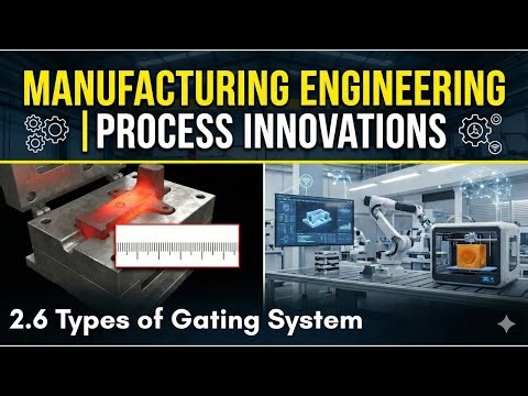 2.6 Types of Gating System | Grating System | Technological Advances in Manufacturing Process | MAE